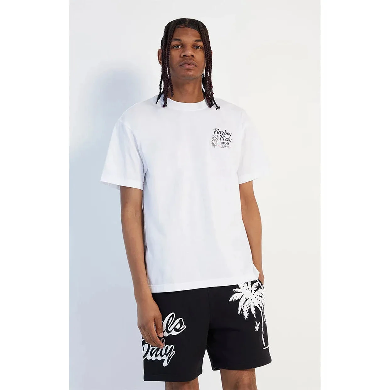 Pizza White Tee 6 Pizza White Tee - Image 4