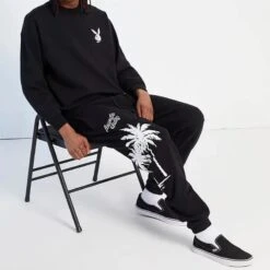 PB PALMS SWEATPANT Black -Best Clothing Store 0135250500001NEW 00 001