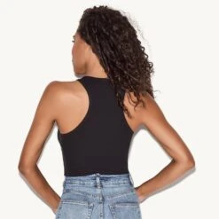 Rhinestone Masthead Racerback Tank -Best Clothing Store 06 538748 6863300395105 RIB RACERBACK CROP TANK BLACK 35461 WEBSIZE 920da12a c0e5 4943 b976 b441e22a6623