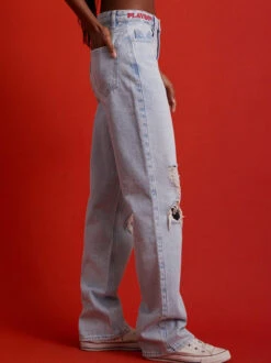 Women's Cloud Nine Boyfriend Denim Pants 17 Women's Cloud Nine Boyfriend Denim Pants -Best Clothing Store 0860454210150NEW 01 349