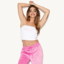 Playmate Bandeau -Best Clothing Store 10 542746 6927218081889 PMOY TUBE TOP WHITE 0837