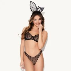 The Icon Bunny Ears -Best Clothing Store 27 542314 6918100385889 ICON BUNNY EARS BLACK 4037