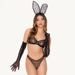 The Icon Bunny Ears -Best Clothing Store 27 542314 6918100385889 ICON BUNNY EARS BLACK 4091
