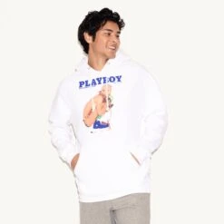 April 1991 Playboy Cover Hoodie 10 April 1991 Playboy Cover Hoodie -Best Clothing Store 514512 6617205375073 APRIL 1991 PLAYBOY COVER HOODIE WHITE 6955