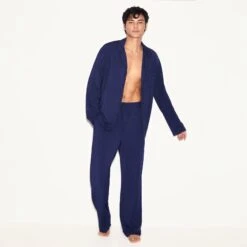Men's Classic Sleep Set, Navy -Best Clothing Store 535821 6875554644065 MENS CLASSIC SLEEP NAVY 5722 60e9437b 8926 4252 bd40 ec179c0b0698