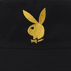 Playboy X Lids Year Of The Rabbit Bucket Hat -Best Clothing Store 6894269759585 540351 YOTR REVERSIBLE BUCKET HAT BLACK 3