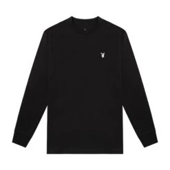 Rabbit Head Long Sleeve T-Shirt Black