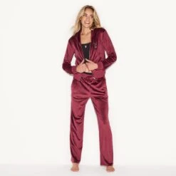 Velour Jacket Burgundy -Best Clothing Store 73 536376 536382 VELOUR HOODIE PANT BURGUNDY 68417 WEBSIZE f5573f6e be99 4b61 baba 800f77168669