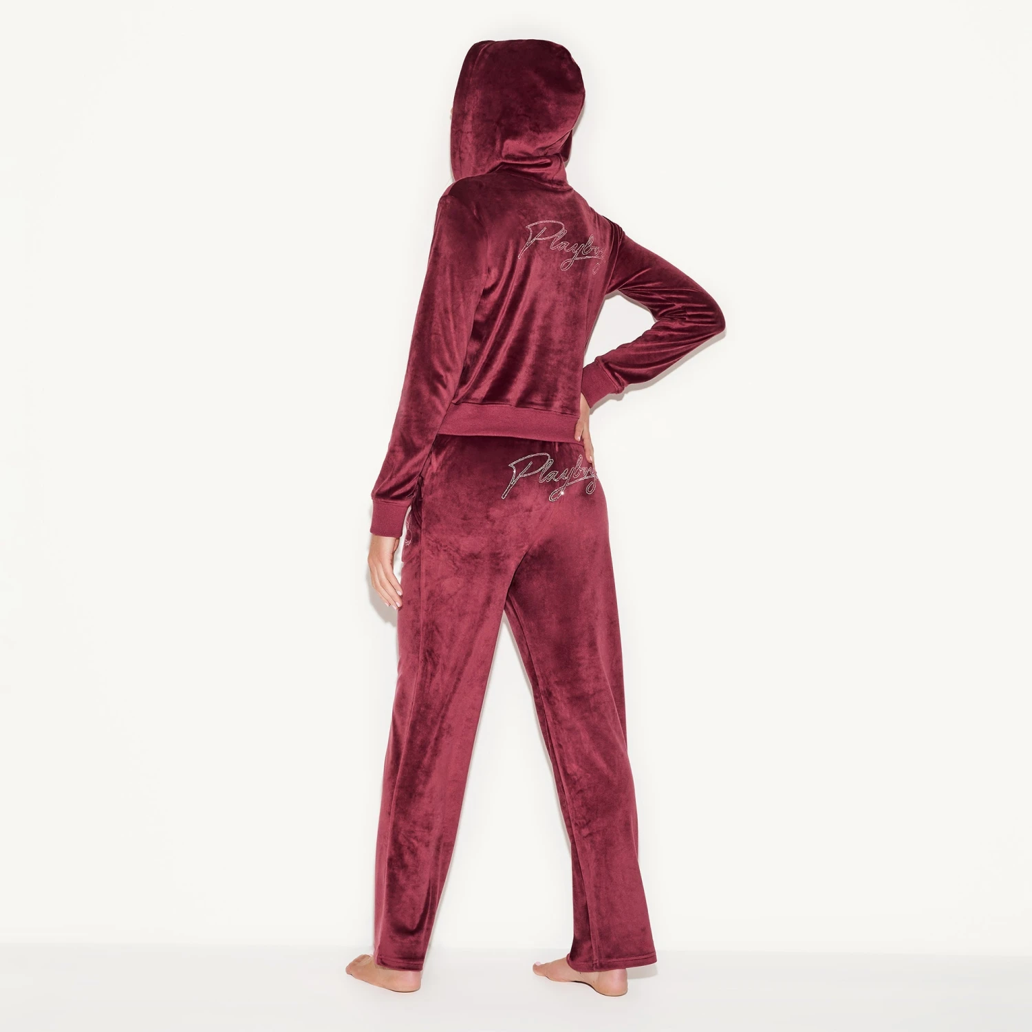 Velour Jacket Burgundy - Image 6