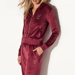 Velour Jacket Burgundy -Best Clothing Store 73 536376 536382 VELOUR HOODIE PANT BURGUNDY 68625 WEBSIZE 41ebb00a 4f79 4243 bbbc b2276a95a797