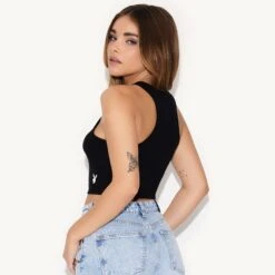 Playmate Of The Year Racerback Tank -Best Clothing Store 7 542782 6927218638945 PMOY RACERBACK TANK BLACK 1022