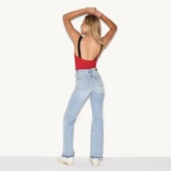 The Flare Jean Light Wash -Best Clothing Store 99 537329 ESSENTIALS RIB BODYSUIT CHERRY 62014 WEBSIZE 586d9e2b c516 4aa8 bbc5 89eaf8563833