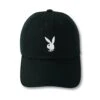 Adjustable Rabbit Head Logo Hat -Best Clothing Store AdjustableRabbitHeadLogoHatBlack
