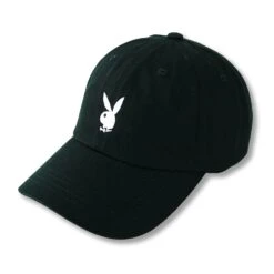 Adjustable Rabbit Head Logo Hat -Best Clothing Store AdjustableRabbitHeadLogoHatBlack2