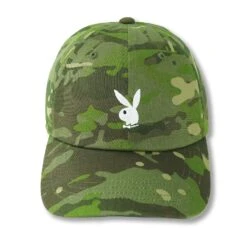 Adjustable Rabbit Head Logo Hat Camo -Best Clothing Store AdjustableRabbitHeadLogoHatLightCamo