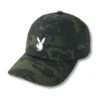Adjustable Rabbit Head Logo Hat Camo -Best Clothing Store AdjustableRabbitHeadLogoHatMulticamoBlack