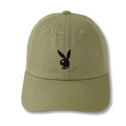 Adjustable Rabbit Head Logo Hat -Best Clothing Store AdjustableRabbitHeadLogoHatOlive