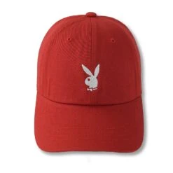 Adjustable Rabbit Head Logo Hat -Best Clothing Store AdjustableRabbitHeadLogoHatRed