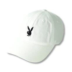 Adjustable Rabbit Head Logo Hat -Best Clothing Store AdjustableRabbitHeadLogoHatWhite2