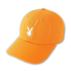 Adjustable Rabbit Head Logo Hat -Best Clothing Store AdjustableRabbitHeadLogoOrange2