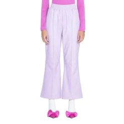 Leather Flare Pants -Best Clothing Store BIgBunny Track Flare Mauve 003