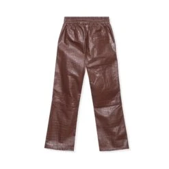 Crocodile Leather Flare Pant -Best Clothing Store BIgBunny TrackFlare Chocolate 002 46e0a57f b715 4071 b608 aa52a55a36af