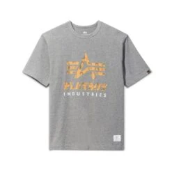 Playboy X Alpha Industries Classic T-Shirt -Best Clothing Store CTP51501C1 PLAYBOY INDUSTRIES TEE MEDIUM CHARCOAL HEATHER FRONT 4dd0a619 0327 495d b728 d20dd487c32d