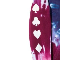 Ace Of Spades Tie Dye Hoodie -Best Clothing Store Color Bars Ace of Spades Tie Dye HoodiePink Purple 03
