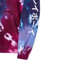 Ace Of Spades Tie Dye Hoodie -Best Clothing Store Color Bars Ace of Spades Tie Dye HoodiePink Purple 04
