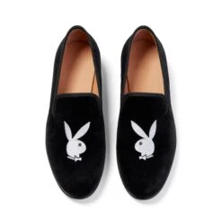 Duke + Dexter Velvet Bunny Loafers