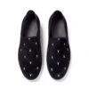 Duke + Dexter Velvet Mini Rabbit Head Loafers