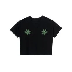 Team Green Femlin Baby Tee 9 Team Green Femlin Baby Tee -Best Clothing Store FEMLINLEAFSBABYTEE BLACK