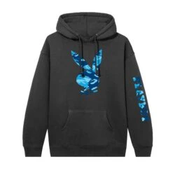 Hare Camo Hoodie -Best Clothing Store HARECAMOBLUEBLACK