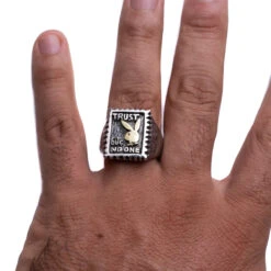 Trust No One Ring -Best Clothing Store IMG 2011 Edit