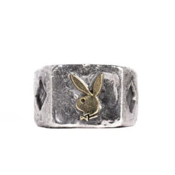 Diamond Side Rabbit Head Ring