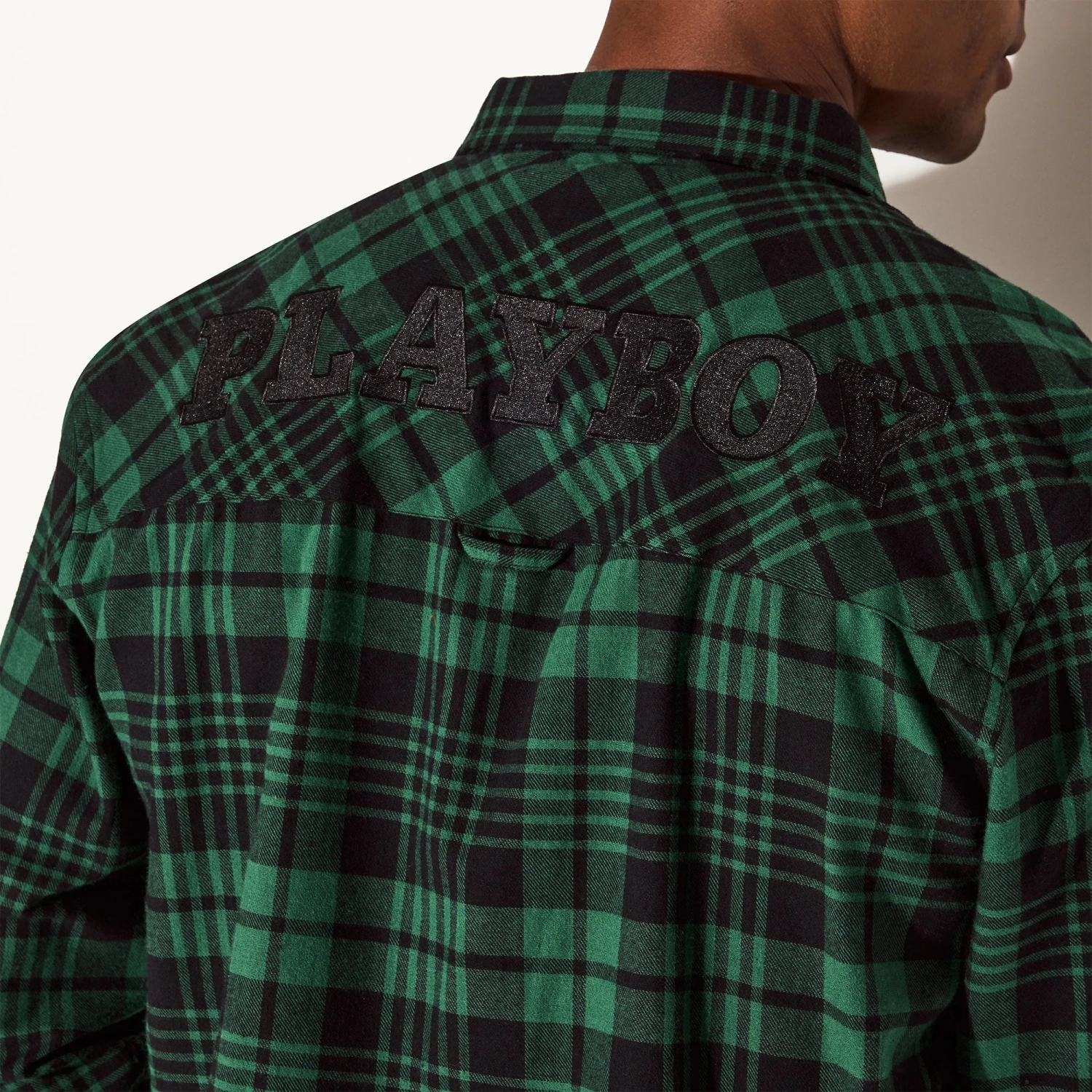 Men's Flannel Long Sleeve Shirt, Green Plaid 6 Men's Flannel Long Sleeve Shirt, Green Plaid - Image 4