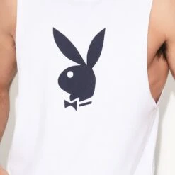 Rabbit Head Muscle Tank -Best Clothing Store M5 542823 6927219818593 RABBIT HEAD TANK WHITE 0677