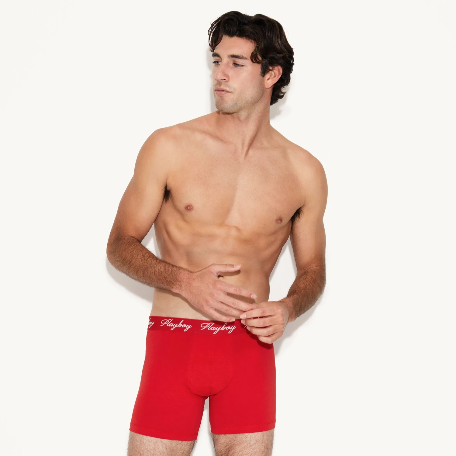 The Basics Men's Boxer Brief Red 3 The Basics Men's Boxer Brief Red