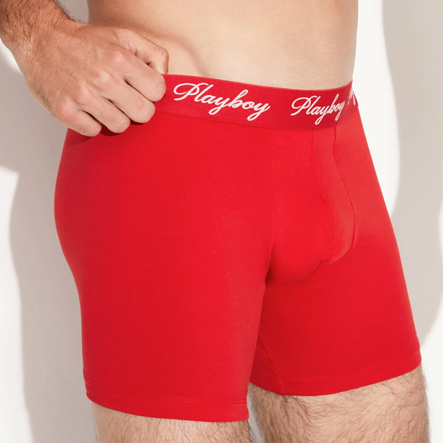 The Basics Men's Boxer Brief Red 4 The Basics Men's Boxer Brief Red - Image 2