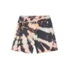 Women's Tie-Dye Grunge Sweatshort -Best Clothing Store PB BF ShortMulti Reverse Tie Dye 01