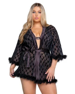 PLAYBOY BUNNY NOIR ROBE -Best Clothing Store PBLI104Q 600x 8ff7ee5b 686d 48ec 954f 30158c2696aa