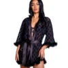 PLAYBOY BUNNY NOIR ROBE -Best Clothing Store PBLI104 600x 40792073 daf9 4cee aca9 b3c9a67c5007