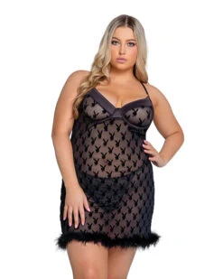 PLAYBOY BUNNY NOIR CHEMISE -Best Clothing Store PBLI105Q 600x 56bbde70 b2a2 4a9b be95 ec9024d3082b