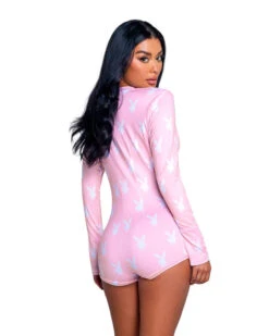 PLAYBOY SLUMBER BUNNY ROMPER -Best Clothing Store PBLI130 Pink Back 600x 7b8ef796 0591 47e1 a66d aed55901c587