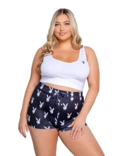 PLAYBOY SLUMBER BUNNY 2-PIECE SET -Best Clothing Store PBLI131Q Blk 600x 0f69b8ce 9341 4e3b 82e1 379a963b2b06