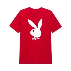 Classic Rabbit Head T-Shirt -Best Clothing Store PB LOGO RED