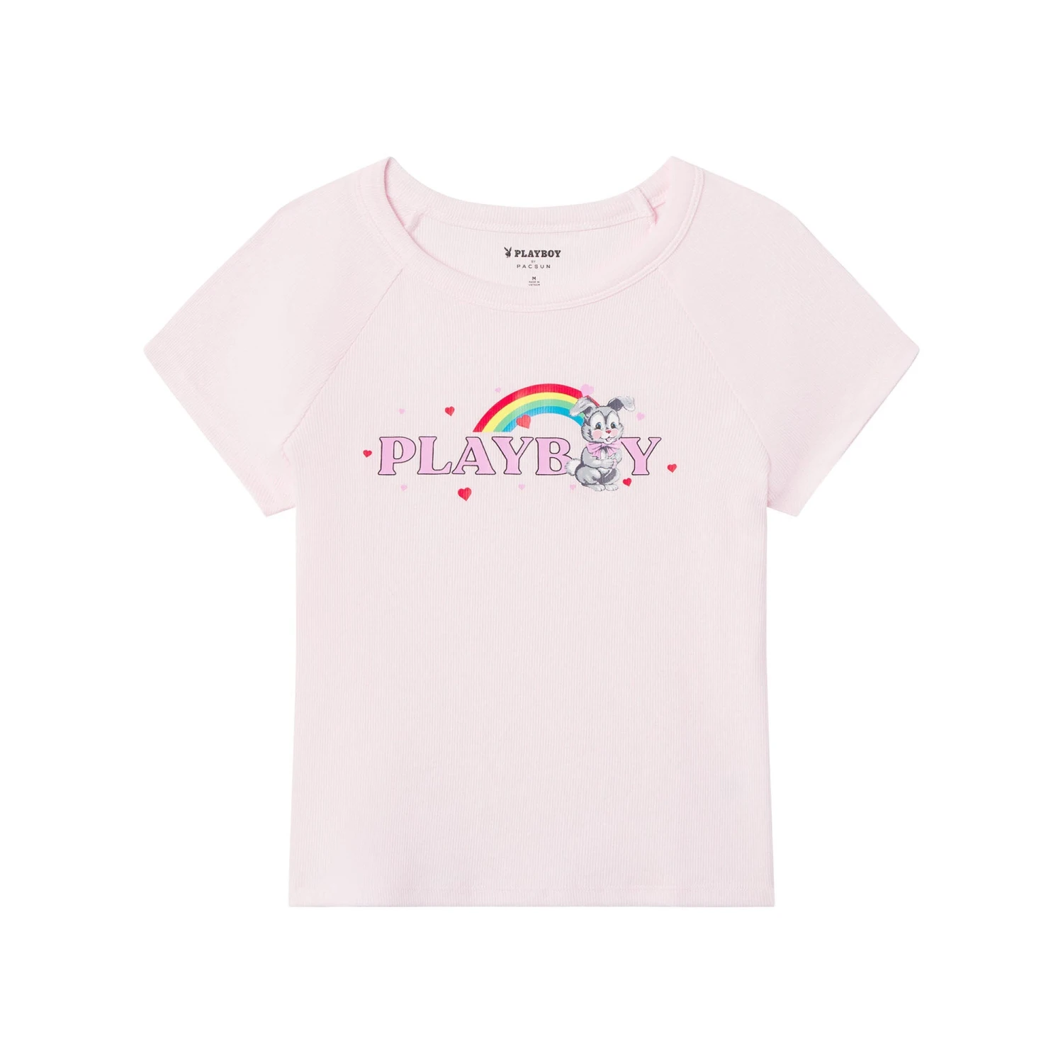 Rainbow Bunny Raglan T-Shirt 3 Rainbow Bunny Raglan T-Shirt
