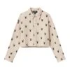 Women's Cropped Button Down Shirt -Best Clothing Store PB WOMENS CROPPED BUTTON DOWN SHIRT TAN 011
