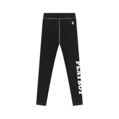 Women's Active Branded Legging -Best Clothing Store PLAYBOY ACTIVE RECYCLED BRANDED LEGGING BLACK 01 c274e6a6 6af0 4aa9 b15b efe4cb84ec99