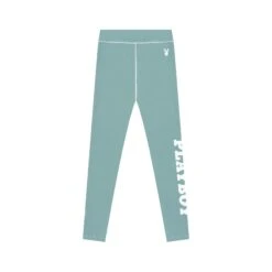 Women's Active Branded Legging -Best Clothing Store PLAYBOY ACTIVE RECYCLED BRANDED LEGGING GREEN 01 42b3b3d6 24e6 47f9 93f7 66423101f446